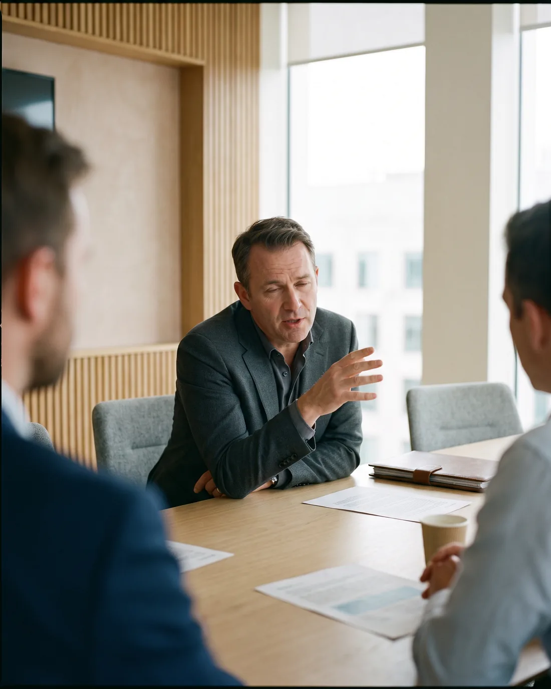A fractional CRO at work in a Houston business setting